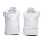 Nike Air Force 1 Mid 07 Leather Triple White - Görsel 5